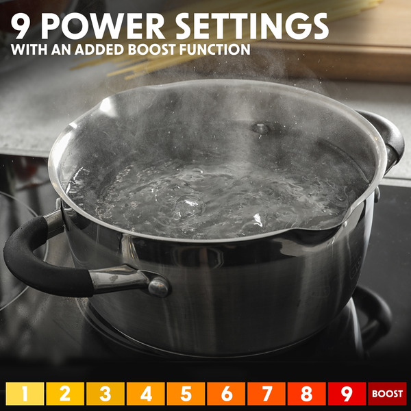 Sealey DH180 Baridi Integrated Induction Hob with 5 Cooking Zones 90cm 9300W Output