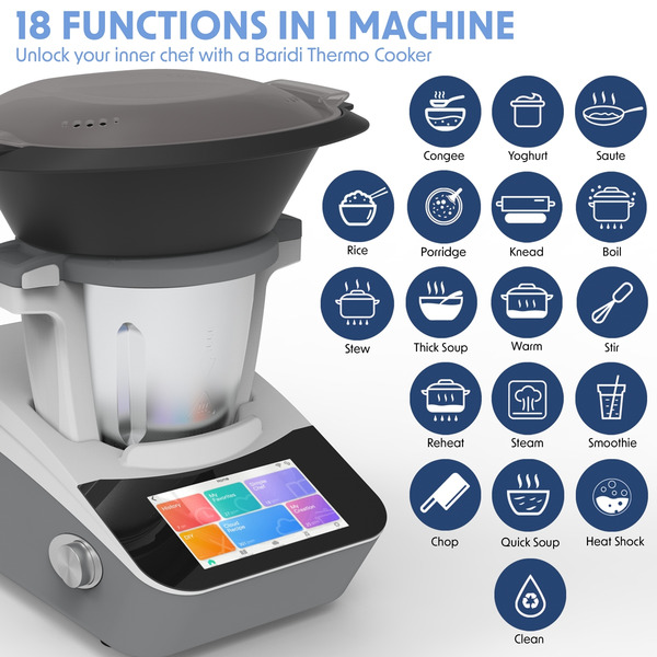 Baridi Smart Thermo-Cooker with 7