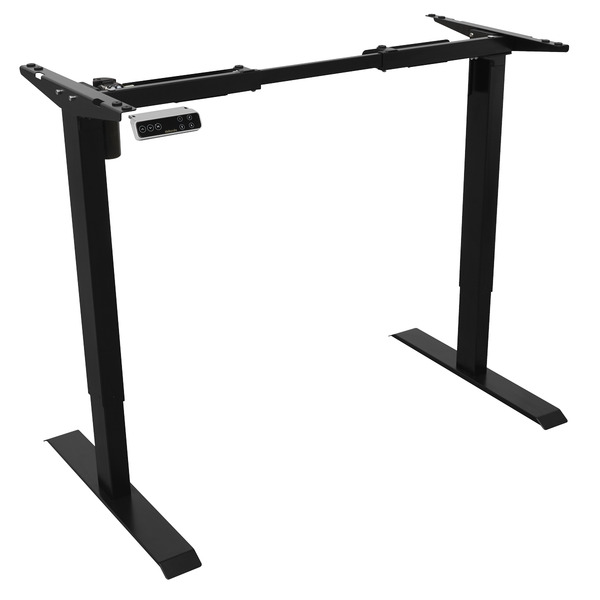 Sealey DH18 Dellonda Single Motor Ultra-Quiet Adjustable-Height Desk Frame with Digital Control Panel 70kg Capacity - Black