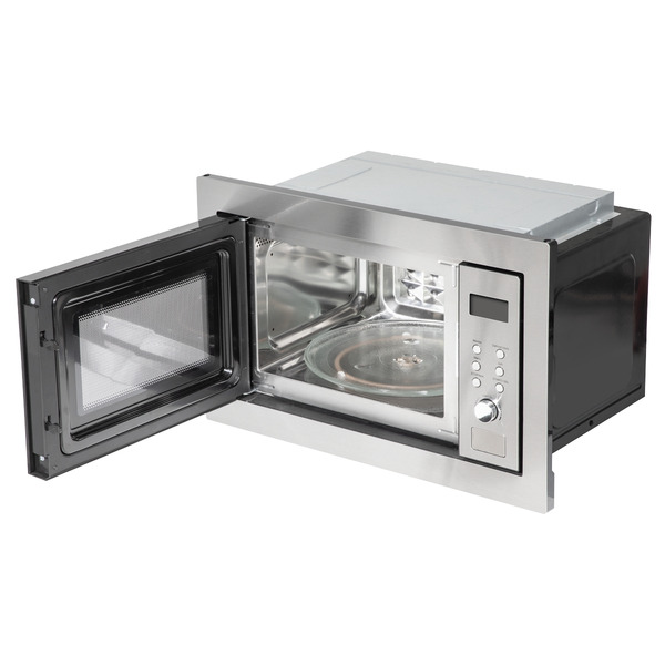 Sealey DH197 Baridi Integrated Microwave Oven with Grill 25L Capacity 900W - Stainless Steel
