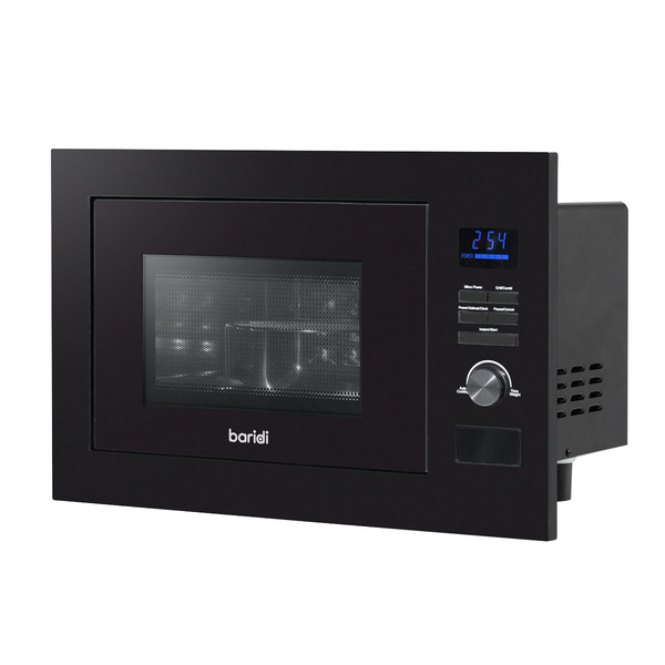 Sealey Baridi Integrated Microwave Oven with Grill 25L Capacity 900W - Black