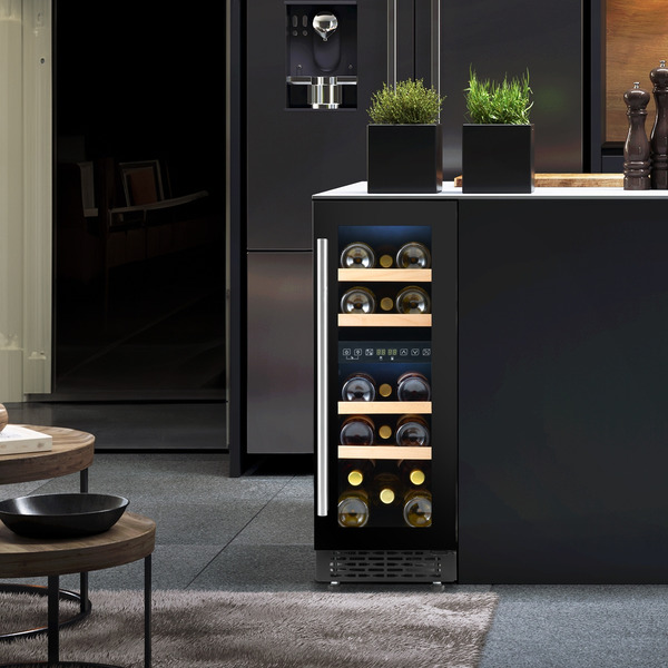 Baridi 17 Bottle Slim Wine Fridge & Cooler 30cm