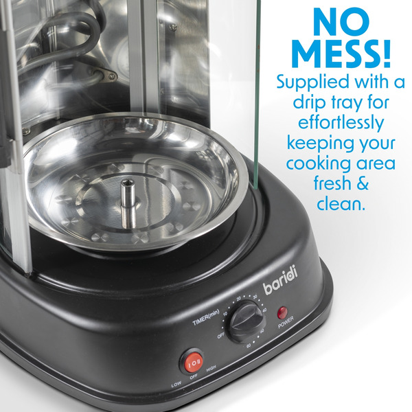 Sealey DH216 Baridi Vertical 360� Rotisserie Smokeless Grill 21L Capacity