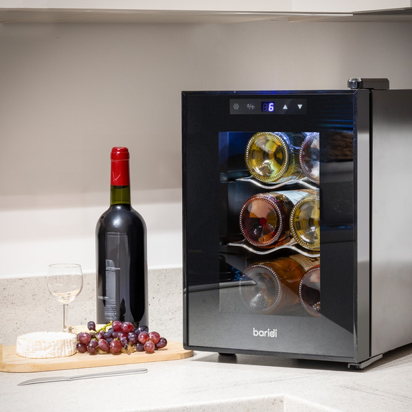Sealey DH217 Baridi 6 Bottle Tabletop Wine Fridge & Cooler