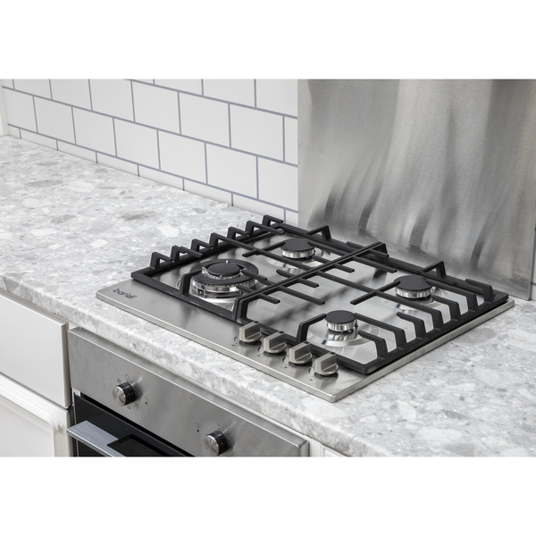 Sealey DH225 Baridi Gas Hob with 4 Cooking Zones 60cm - Stainless Steel