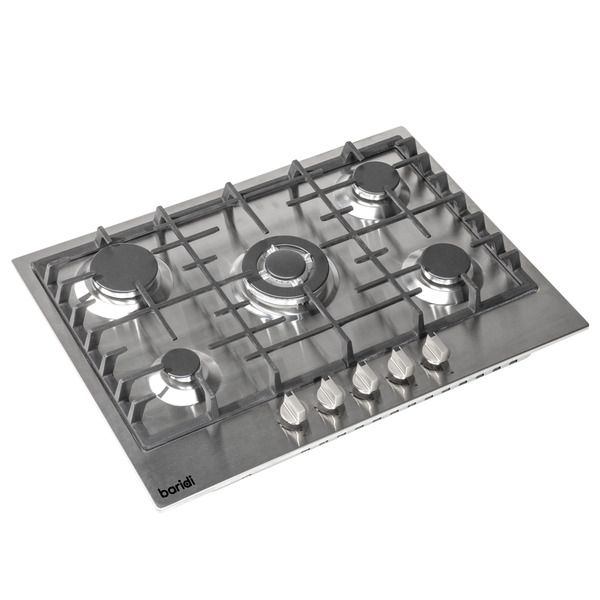 Sealey DH227 Baridi Gas Hob with 5 Cooking Zones 70cm - Stainless Steel
