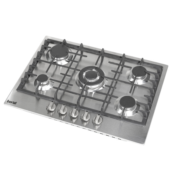 Sealey DH227 Baridi Gas Hob with 5 Cooking Zones 70cm - Stainless Steel