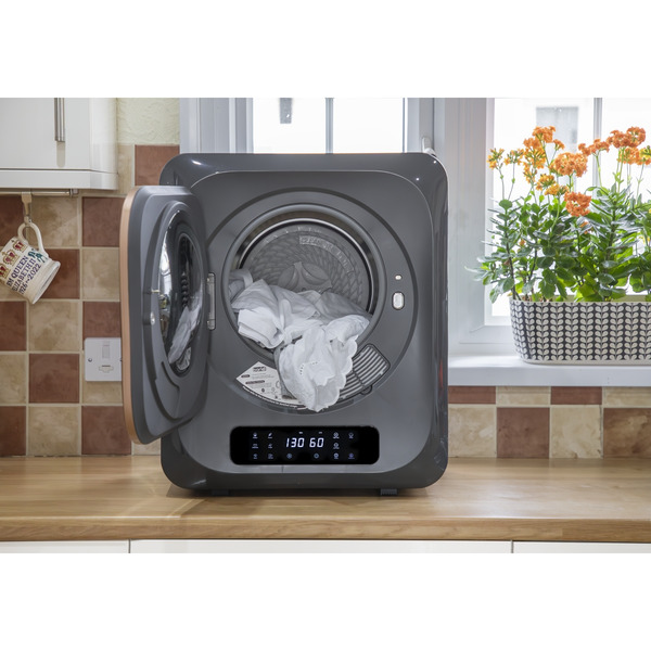 Sealey DH229 Baridi Tabletop Tumble Dryer with Digital Controls 2.5kg Capacity - Black