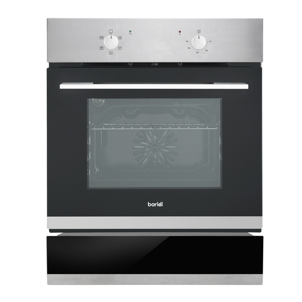 Sealey DH233 Baridi Integrated Fan-Assisted Electric Oven 60cm 55L Capacity with Warming Drawer - Black/Stainless Steel