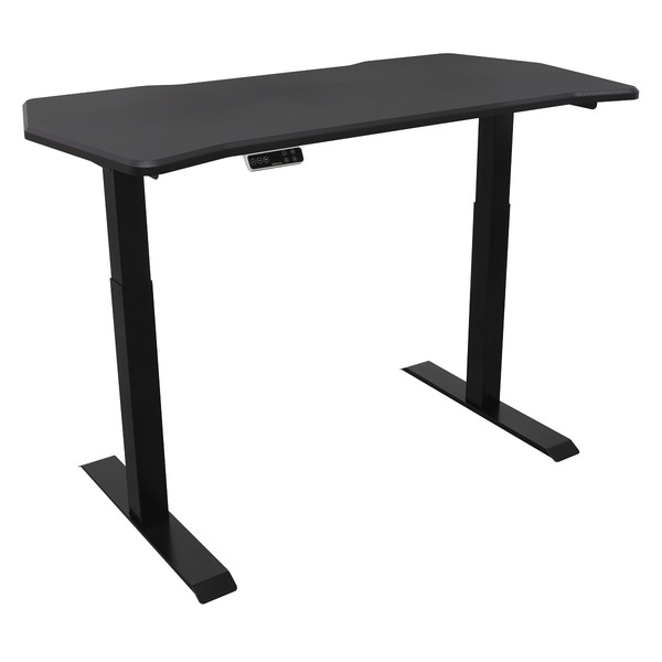 Sealey Dellonda Carbon Fibre Effect Electric Height Adjustable Standing Desk, 1400 x 700mm Dual Motor 100kg
