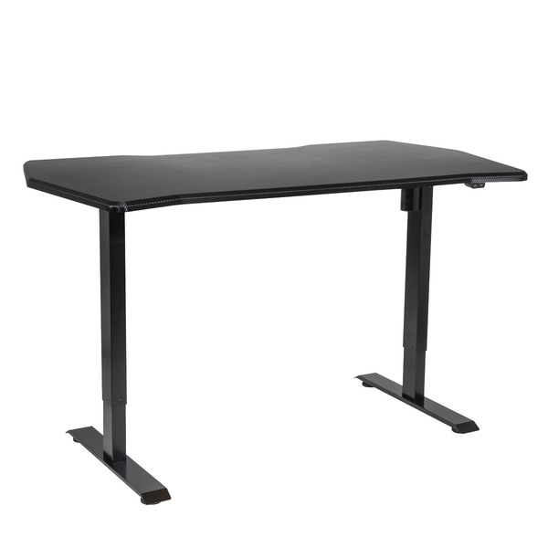 Sealey Dellonda Single Motor Ultra-Quiet Adjustable-Height Electric Sit/Stand Desk - Carbon Fibre Effect Desktop