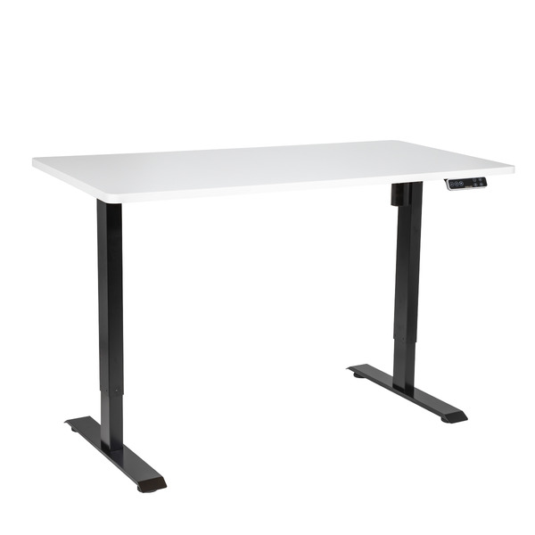 Sealey DH244 Dellonda White Electric Height Adjustable Standing Desk with Memory, Quiet, 1400x700mm