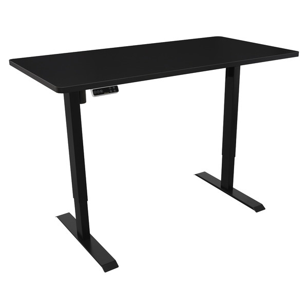 Sealey Dellonda Black Electric Height Adjustable Standing Desk with Memory, Quiet, 1400x700mm