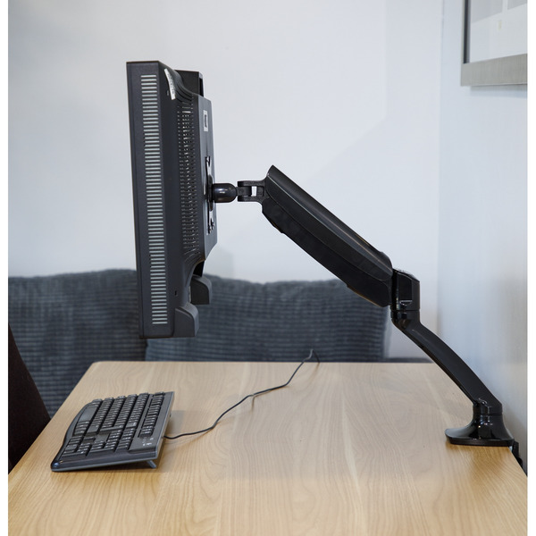 Sealey DH24 Dellonda Adjustable Single Monitor Arm with 360� Rotation - Black