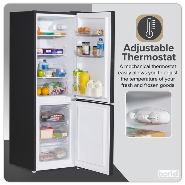 Baridi 47cm 70/30 Fridge Freezer, 157L Capacity Low Frost