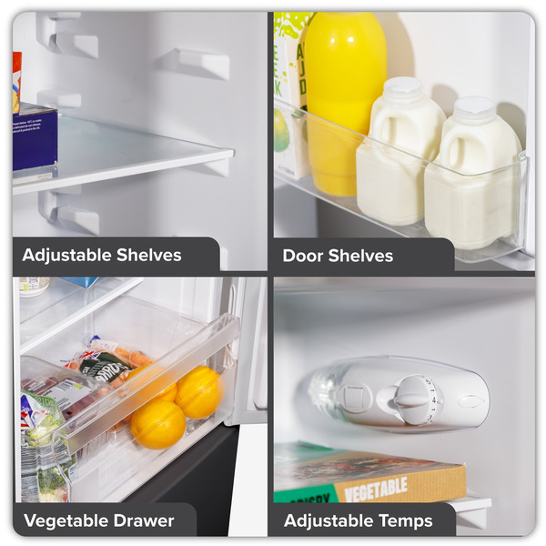 Baridi 47cm 70/30 Fridge Freezer, 157L Capacity Low Frost