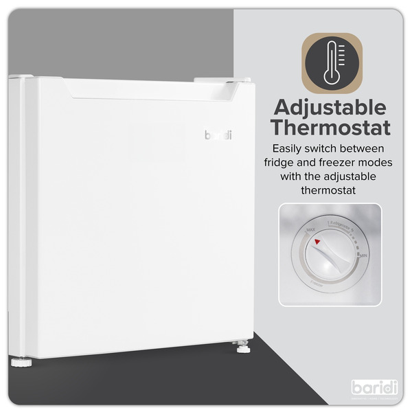 Sealey DH254 Baridi Mini Tabletop Fridge/Freezer, 31L Capacity - White