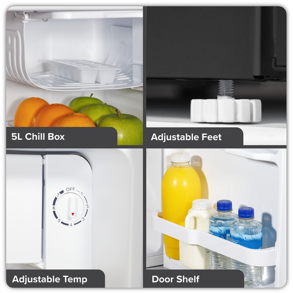 Sealey DH257 Baridi Tabletop Fridge with Ice Box, 46L Capacity