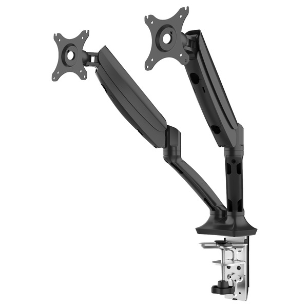 Sealey DH25 Dellonda Adjustable Double Monitor Arm with 360� Rotation - Black