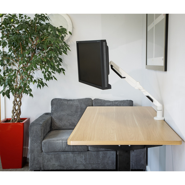 Sealey DH26 Dellonda Adjustable Single Monitor Arm with 360� Rotation - White