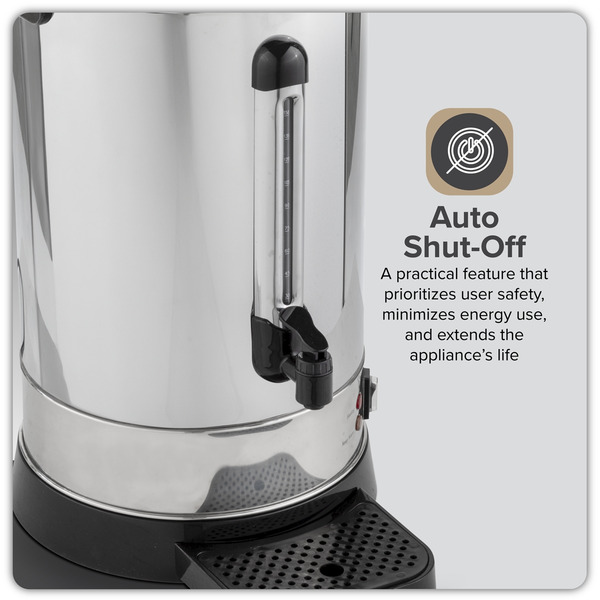 Sealey DH270 Baridi Hot Water Boiler, Tea Urn, 20L Capacity, Stainless Steel