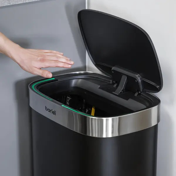 Sealey DH282 Sensor Bin 65L - Black/Stainless Steel