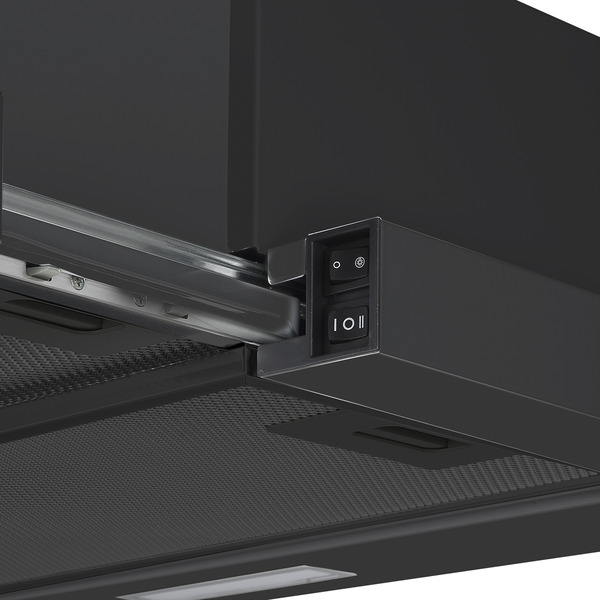 Sealey DH287 Baridi Telescopic Cooker Hood with Aluminium Filters 60cm - Black