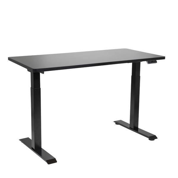 Sealey Dellonda Black Electric Height Adjustable Standing Desk, 1400 x 700mm Dual Motor 100kg