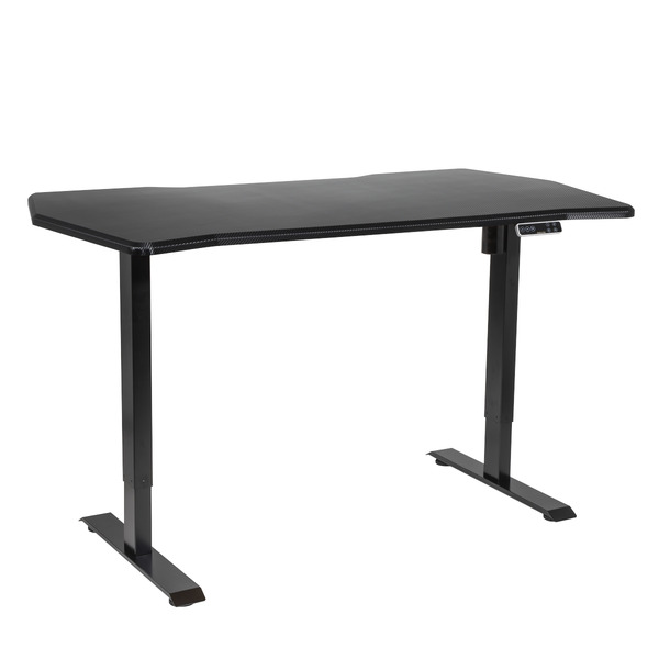 Sealey Dellonda Carbon Fibre Effect Electric Height Adjustable Standing Desk with Memory, Quiet, 1400 x 700mm