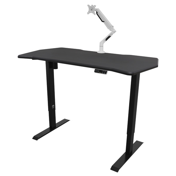 Sealey Dellonda Carbon Fibre Effect Electric Height Adjustable Standing Desk with Memory, Quiet, 1400 x 700mm
