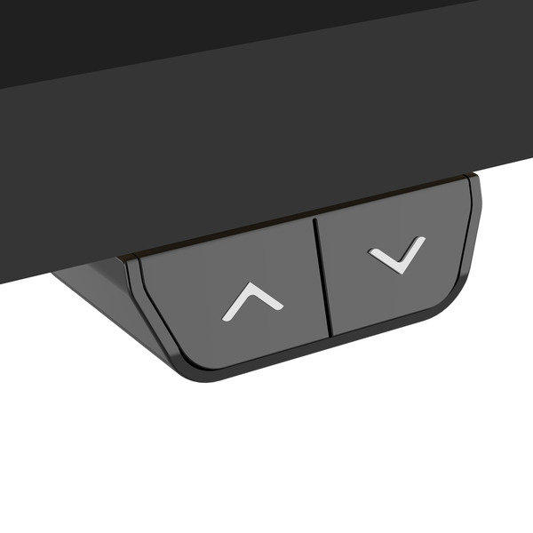 Sealey Dellonda Single Motor Ultra-Quiet Adjustable-Height Electric Sit/Stand Desk - Black Desktop