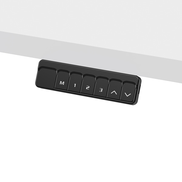 Sealey DH56 Dellonda Single Motor Ultra-Quiet Adjustable-Height Electric Sit/Stand Desk - White Desktop