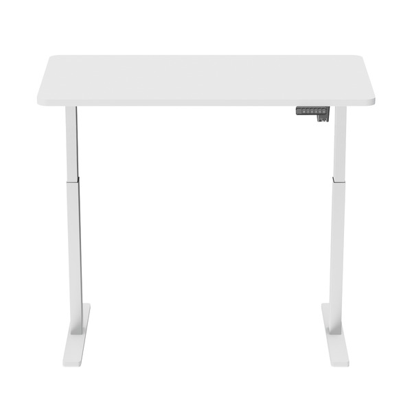 Sealey DH56 Dellonda Single Motor Ultra-Quiet Adjustable-Height Electric Sit/Stand Desk - White Desktop