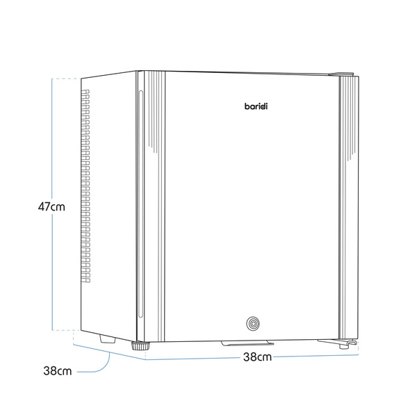 Sealey DH57 Baridi Ultra-Quiet Mini Drinks Fridge 25L Capacity