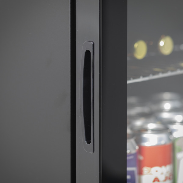 Sealey DH62 Baridi Beer & Drinks Fridge with LED Light, Black and Glass Door 60L