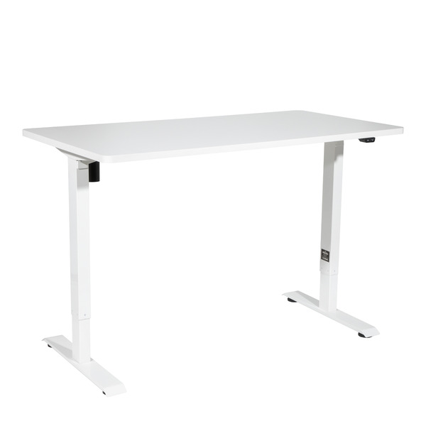 Sealey DH67 Dellonda Single Motor Ultra-Quiet Adjustable-Height Electric Sit/Stand Desk - White Desktop