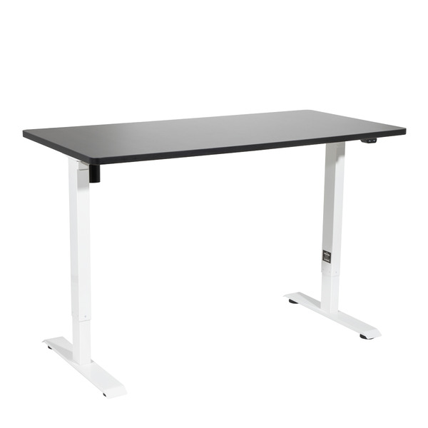 Sealey DH69 Dellonda Single Motor Ultra-Quiet Adjustable-Height Electric Sit/Stand Desk - Black Desktop
