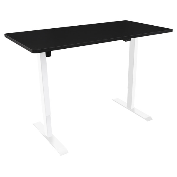 Sealey DH69 Dellonda Single Motor Ultra-Quiet Adjustable-Height Electric Sit/Stand Desk - Black Desktop