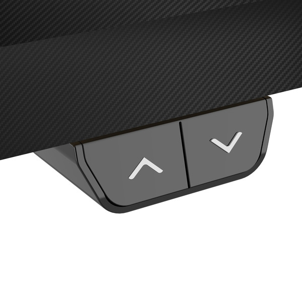 Sealey Dellonda Single Motor Ultra-Quiet Adjustable-Height Electric Sit/Stand Desk - Carbon Fibre Effect Desktop
