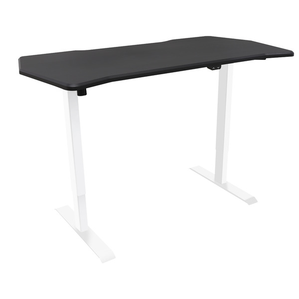 Sealey Dellonda Single Motor Ultra-Quiet Adjustable-Height Electric Sit/Stand Desk - Carbon Fibre Effect Desktop