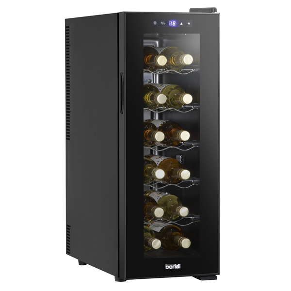 Baridi 12 Bottle Wine Fridge & Cooler - Black