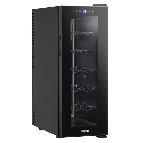 Baridi 12 Bottle Wine Fridge & Cooler - Black