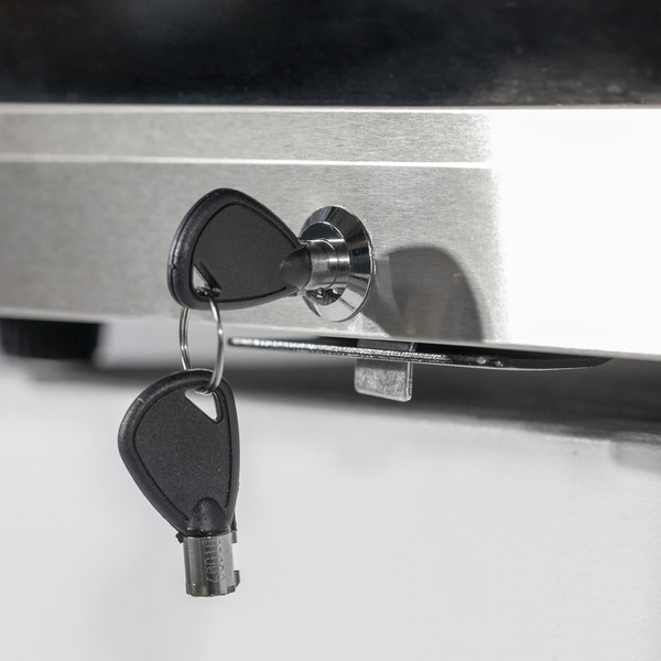 Sealey DH75 Baridi Mini Tabletop Beer & Drinks Fridge 50L Capacity - Stainless Steel