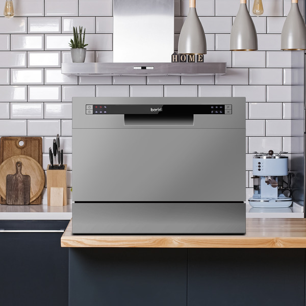 Sealey DH84 Baridi Tabletop Dishwasher 6 Place Settings 6.5L Capacity - Silver
