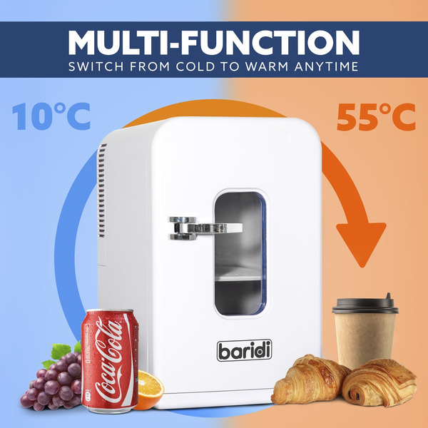 Sealey DH94 Baridi Mini Fridge/Warmer 15L Capacity 12V/230V - White