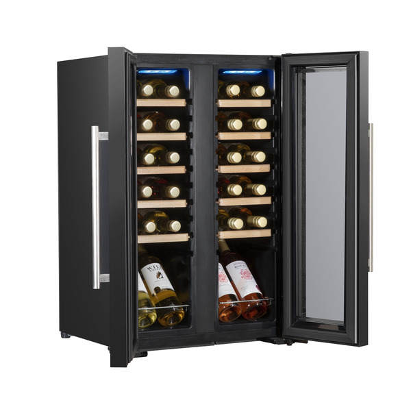 Baridi 24 Bottle Dual Zone Wine Fridge & Cooler