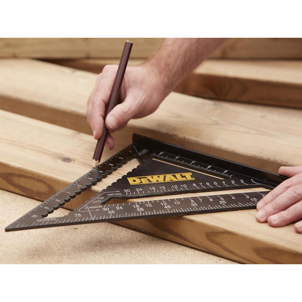 DeWALT DHT046032 Hand Tools Rafter Layout Square 12in