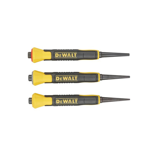 DeWALT DHT058018 Hand Tools Bi-Material Nail Punch Set, 3 Piece