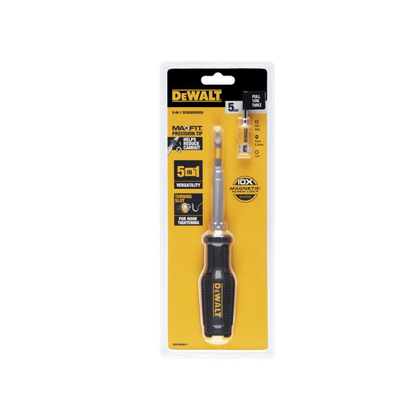 DeWALT DHT066569 Hand Tools MAX FIT® 6-in-1 Multi-Bit Screwdriver