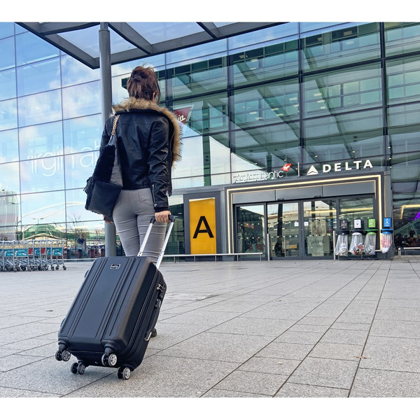 Sealey DL11 Dellonda Lightweight ABS Luggage Set with TSA Lock - Black